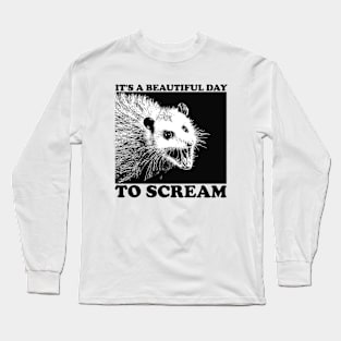 Screaming Possum Long Sleeve T-Shirt